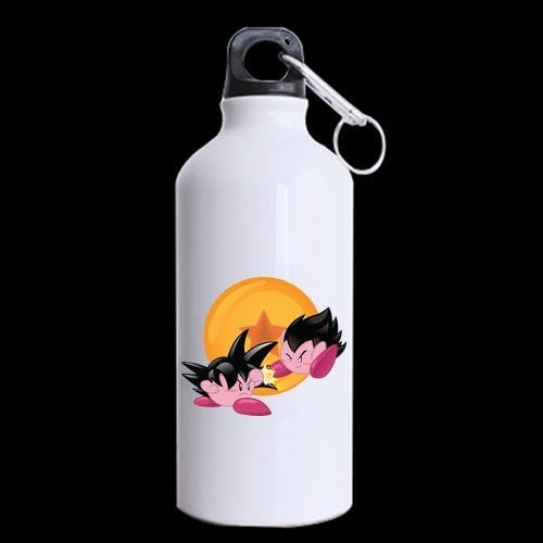 Super Smash Bros Customized Custom Design Aluminum Sports Bottle Water Bottles White 13.5 OZ Travel Bottle (Two Sides Printed)
