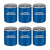 Kofil 15400-PLM-A02 Oil Filters Spin-on Lube Filters, Pack of 6, Compatible with Honda Dodge Eagle