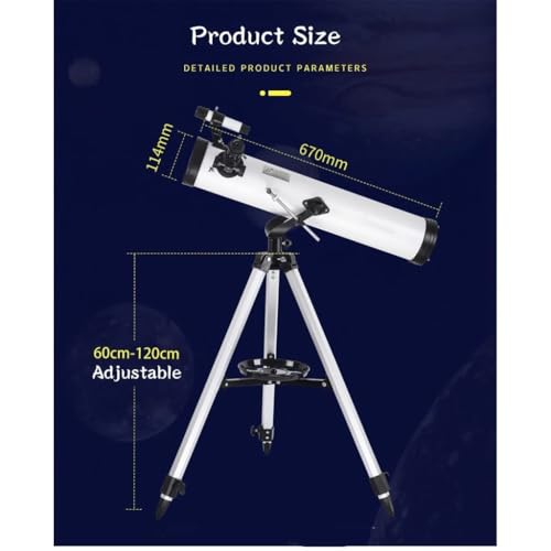 Telescopio portátil astronómico 114mm para niños y principiantes miniatura 2