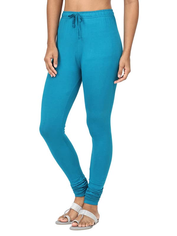Image of Robinbosky Cotton Churidhar Leggings for Women - Stylish, Stretchable & Flattering Fit for All-Day Comfort