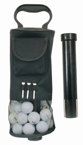 Longridge Golf Shag Ball Tasche Deluxe, Schwarz