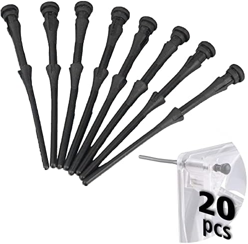 Akasa 20 Rubber Case Fans Mounts | Silicone Rubber Pins | Anti-Vibration Fan Mounts | 20 pcs | 73mm | Black | for Computer Cooling Fan and PC case Fan | AK-MX003