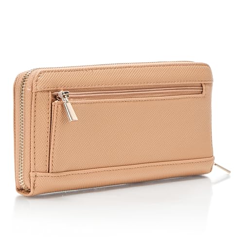 GUESS Laurel Large Zip Around Wallet, Beige2