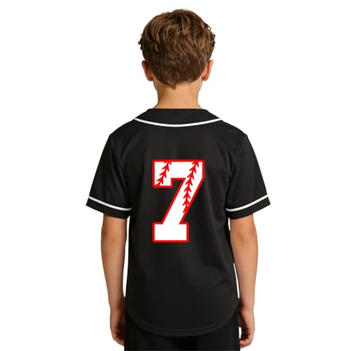 Image of Yuji Itadori Kids Baseball Birthday Shirt 7th 8th 9th 10th Year Old Toddler Boys Girls Shirts Birthday Clothes