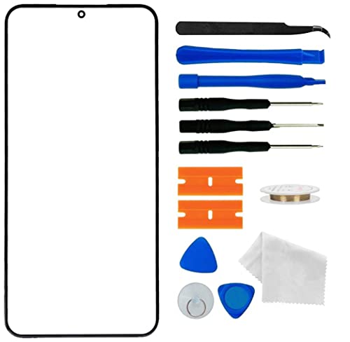Original Galaxy S24+ Plus AI Screen Replacement,Front Outer Lens Glass Screen Replacement Repair Kit for Samsung Galaxy S24+ Plus Series (6.7'- Black)