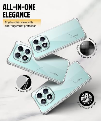 Image of WOW IMAGINE Clear Back Cover Case for Redmi Note 14 Pro 5G | Poco X7 5G | Shockproof Soft TPU Case | Cushioned Edges for Ultimate Protection Back Cover Case - Transparent