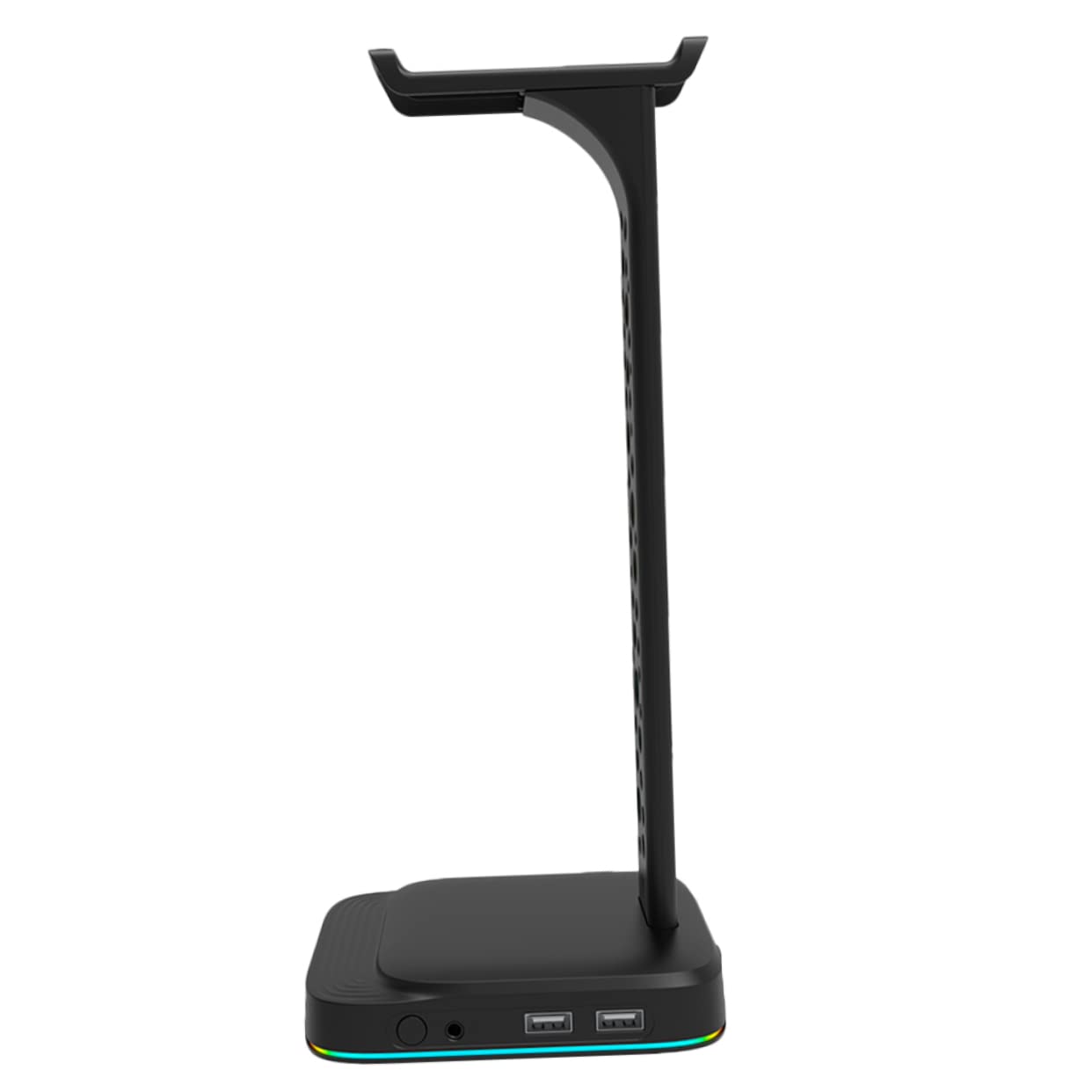 LABRIMP Supporto per Cuffie LED Hub USB Multiuso per Scrivania Supporto per Cuffie da Tavolo Luci Regolabili Ingresso USB Tipo C