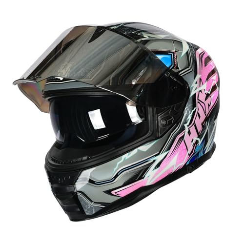 Image of HAX Force Aerodynamic Full Face Motorcycle Helmet for Street Bike DOT & ECE