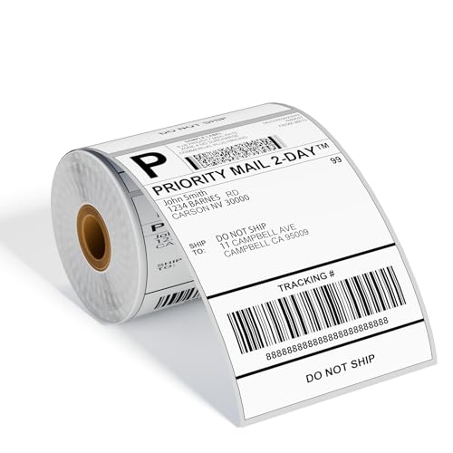 Image of 4x6 Thermal Labels, Pack of 250 4x6 Roll Shipping Labels