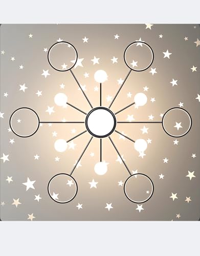 Lustres LED tête pivotante 360 pour un éclairage de salon modulable