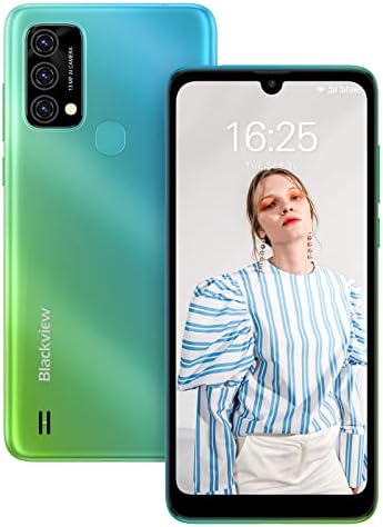 Blackview A50 Smartphone con 6.1”HD+, 5GB/64GB(1TB Espandibile), 4280mAh, 13MP+5MP, Dual SIM 4G Telefono Cellulare, Android 11/Face ID/Fingerprint/GPS/3 Slot