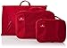 Eagle Creek Pack It Starter Set , Red Fire,  3pc Set (Medium Garment Folder/Medium Cube/Small Cube)