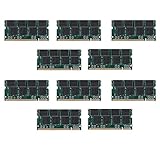 Prise de mémoire : SO-DIMM KEALBAUS Lot de 10 mémoires RAM DDR1 SO-DIMM 200 broches DDR333 PC 2700 333 MHz pour ordinateur portable Sodimm