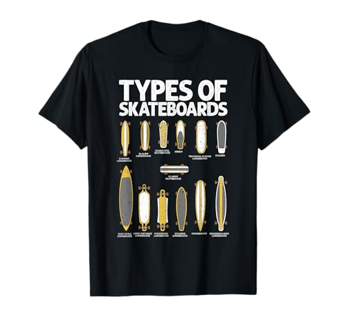 Funny Skateboard Art For Teens Boys Girls Skateboarding T-Shirt