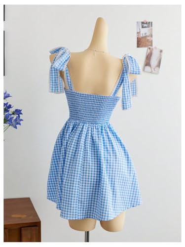 Image of Floerns Women's Summer Floral Print Tie Shoulder Cami Dress Flare Hem Boho Mini Dress