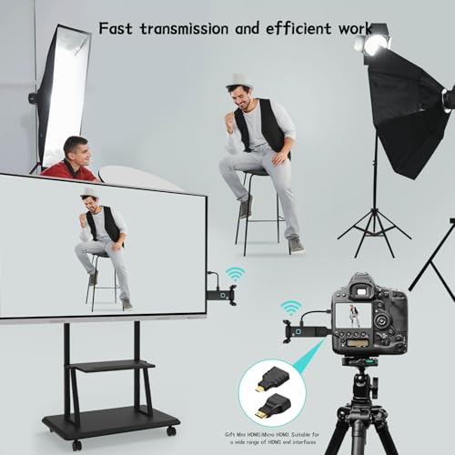 Wireless HDMI 4 Receivers and Transmitter,Up to 6 RXs,No Hot,Extender Plug and Play,165FT/50M,2.4/5G Wirelessly Simultaneous Expansion for Multiple Screens from Laptop and Camera to TVs,Projectors