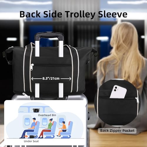 WALNEW Travel Accessory Set | Duffel Bags for Men and Women | Fashionable Gym and Weekend Tote
