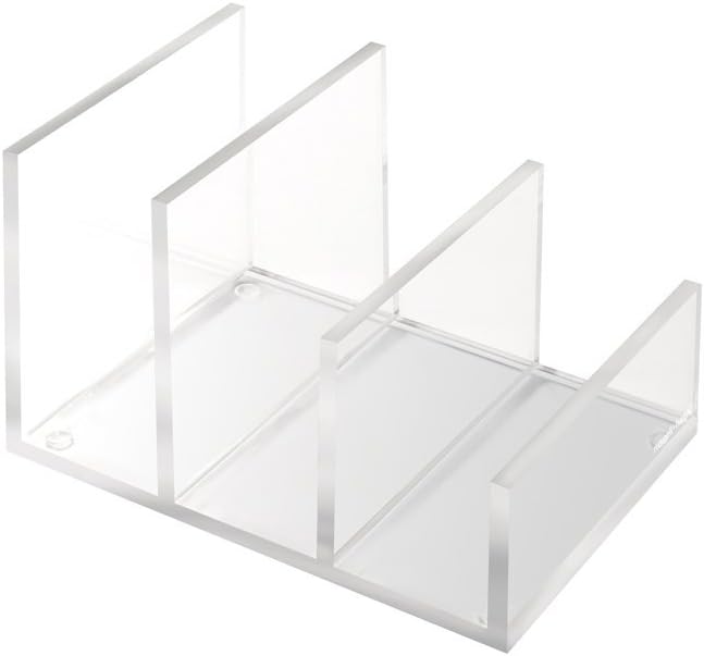 RUSSELL+HAZELAcrylic Mini Desktop File Collator, Clear, 4.75” x 6.756” x 4” (31732)