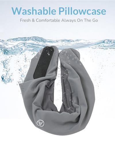 Artelse Neck Travel Pillow - Memory Foam Travel Pillow for Airplane, Washable Comfortable Breathable Cover, 360 Degree Support Ergonomic Design Best for Travel, Flight, Train, Sleeping