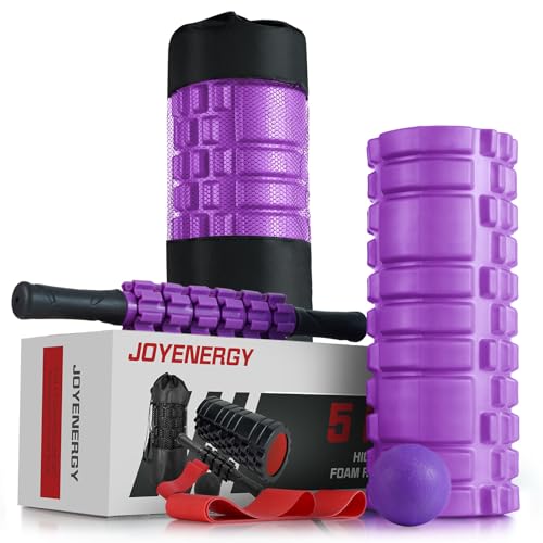 5-in-1-Foam-Roller-Set-Trigger-Point-Foam-Roller-Patented-Massage-Roller-Stick-Massage-Ball-Stretching-Strap-for-Deep-Tissue-Massager-for-Muscle-Pilates-Yoga-Whole-Body
