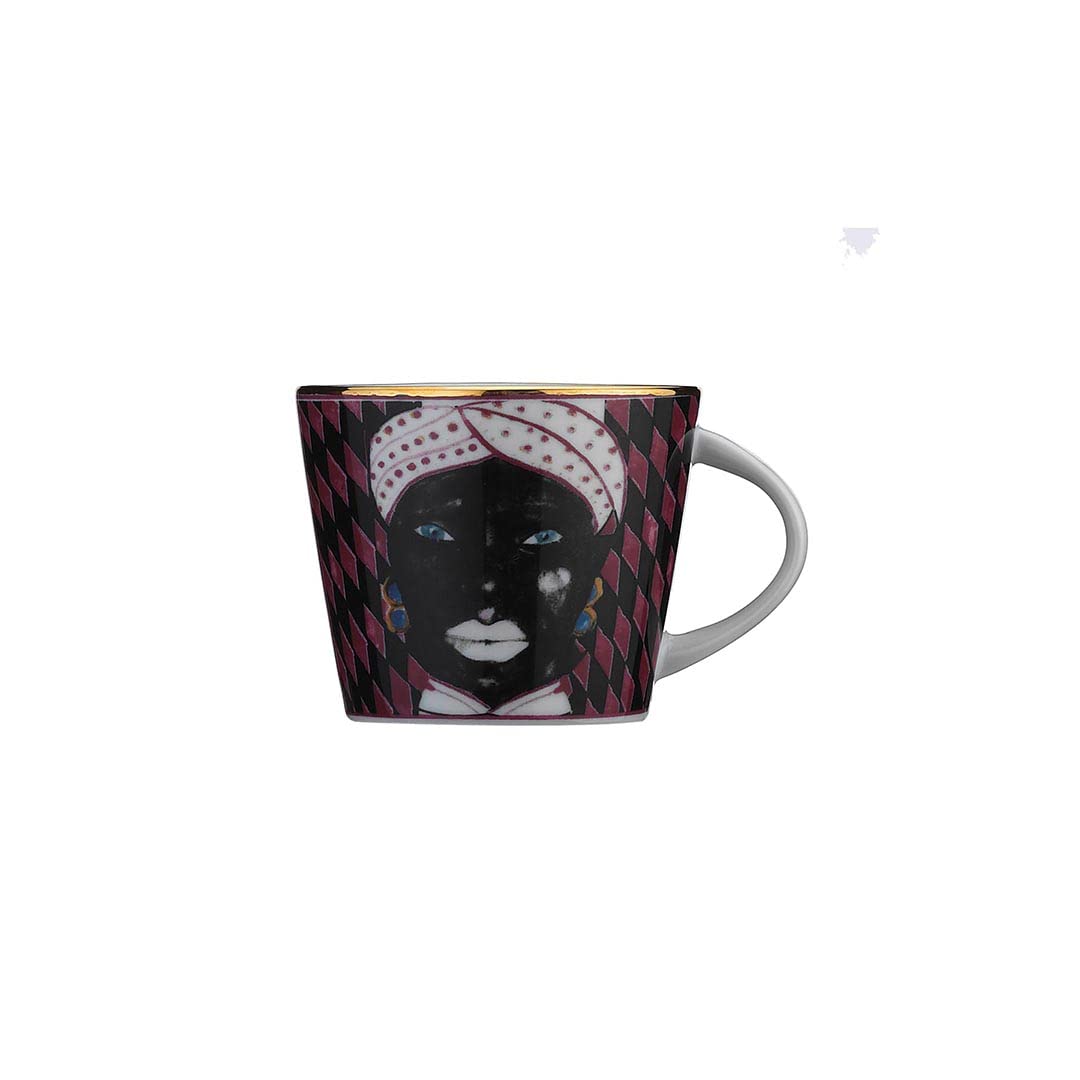 Kütahya Porselen New Tuana Set 6 Tazzine Da Caffè Con Piattino, 85 Ml, Porcellana Rosa, Lavabili In Lavastoviglie - 2