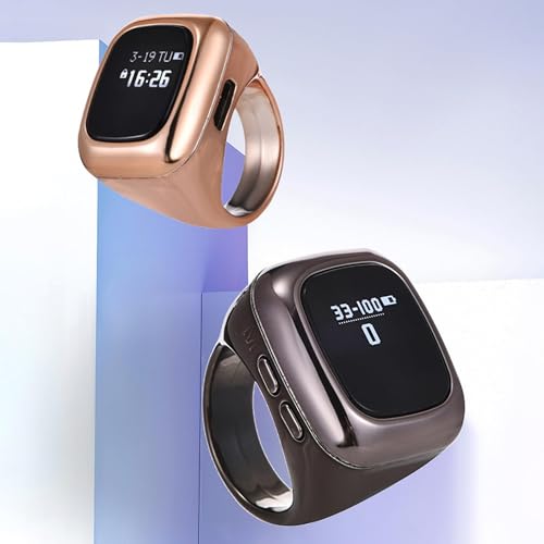 Image of Digital Finger Mala Jap Counter Ring with LED Display (Code 501) | Rechargeable Tasbih Counter for Mantra Jap, Zikr, Meditation & Dhikr | Counts Up to 99999, 4 Channel Vibration Modes
