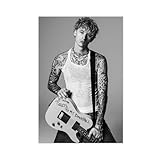 MAHWER Rapper Machine Gun Kelly Leinwand-Poster, 