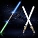 2-in-1 LED Light Up Sword FX Double Bladed Dual Sabers (2 Pack)