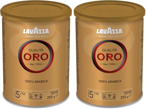Lavazza, Qualità Oro, Café Molido Natural, Ideal para Cafetera It...