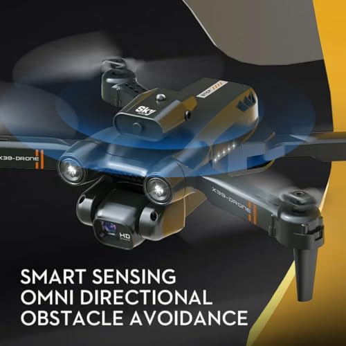Image of Drone with 4k Camera Foldable 1080P HD Drone with FPV Live Video, Smart Gestures Selfie, Altitude Hold, One Key Take Off /Landing, 3D Flips for Kids and Adults.
