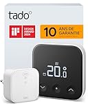 tado° Smart Thermostat X, kit de démarrage, thermostat câblé et Bridge X, commande via une application et une enceinte connectée (Alexa, Siri, Google Assistant), pas compatible avec tado° V3+