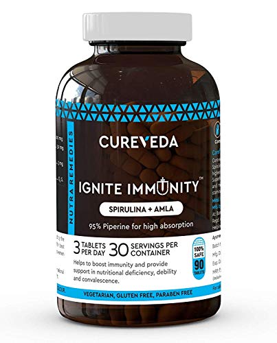 Cureveda? Ignite Immunity 100% Natural Immunity Booster For Stamina & General Wellness (90 Tablets) Cureveda? Ignite Immunity 100% Natural Immunity Booster For Stamina & General Wellness (90 Tablets)