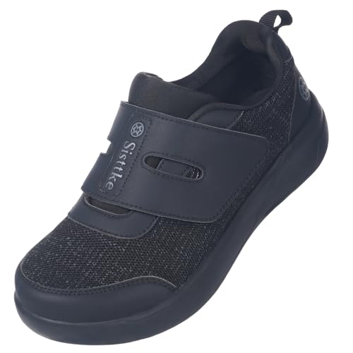 Image of Sisttke Women's Diabetic Shoes Wide Toe Box Slip-On Shoes | Elderly Footwear for Swollen Feet, Edema, Neuropathy & Foot Pain Relief