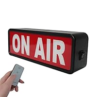 ON AIR Lichttafel Aufnahmetafel Studio Warnschild für Home und Business Studio / Schreibtisch oder Wanddekor. Einfache Ein/Aus-Schalter-Taste. Up beleuchtete Sendung