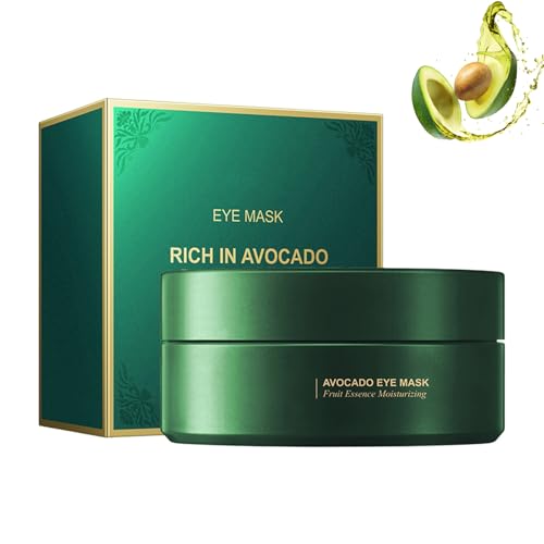 Almohadillas para ojos de aguacate, 60 unidades, antienvejecimiento, para reducir las arrugas y los ojos cansados