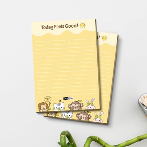 Image of PAPBOO Easy to carry Cute A6 Size Tear-off Notepads,90 Sheets,100 GSM, Gift(Feel Good)