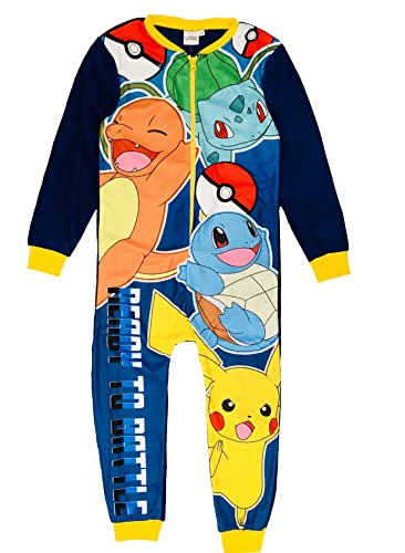 Pokemon Boys Onesie Edad 4-12 Años, azul, 7-8 Years