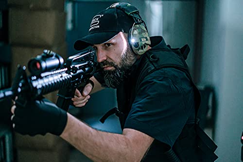 Sordin Pro-X LED Ear Muffs - Active and Electronic Ear Defenders - Gel Pads - Earmuffs for Hunting & Shooting