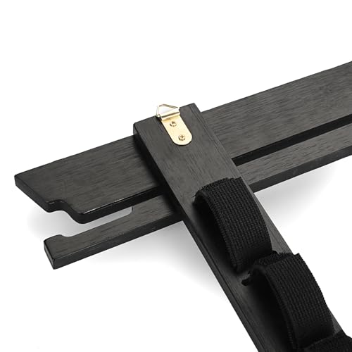 SUMNACON Kampfsport Gürtelhalter für 12Gürtel Bambus Abnehmbare Taekwondo-Gürtelständer Wandmontage Gürtel Display für Medaile Judo- Karategürtel Ninjitsu-Gürtel als Personalisierbare Geschenk Schwarz