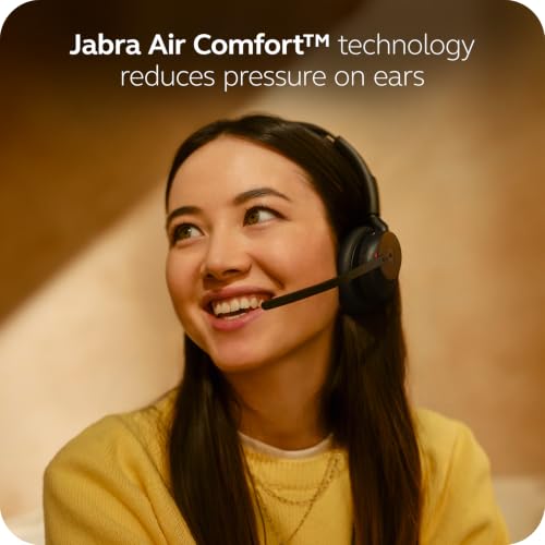 Casque Jabra Evolve3 45 sans fil Bluetooth avec réduction de bruit micro et USB C - vue 4
