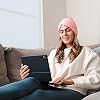 TheraICE Headache Relief Cap, Migraine Ice Pack Mask Products, Women Cooling Gel Hat, Face Cold Compress Head Wrap for Her Stress. Great Birthday Gift for Mom, Sister, Grandma, Girlfriend, Teacher