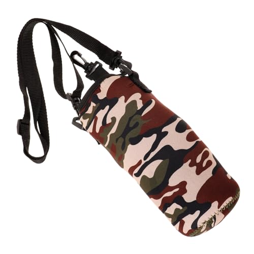 ifundom Housse de Bouteille Eau Néoprène Brûlure Étui Portable avec Bandoulière pour Gourde pour Camping et Activités de Plein Air Design Pratique et Décoratif