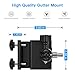 OkeMeeo Gutter Mount for eufy Cam 2C Pro/2C/SoloCam C210/SoloCam C120/Arlo Pro 5S/Pro 4/Pro 3/Arlo Ultra 2/Arlo Essential/Arlo Solar Panel, No Drill Mount (Black, 2 Pack)