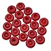Reusable Caulk Cap for Open Tubes - Resealable Caulking Tube Sealer Saver Cover to Organize, Sealant in Toolbox, 20-Pack Red