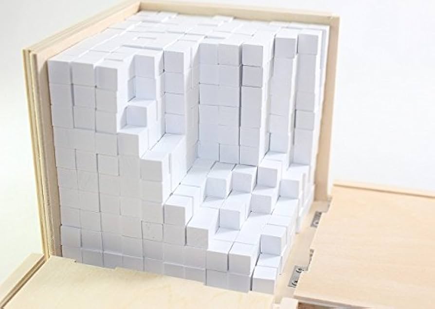 Amazon.co.jp: モンテッソーリ 容積計算用立方体 Volume Box