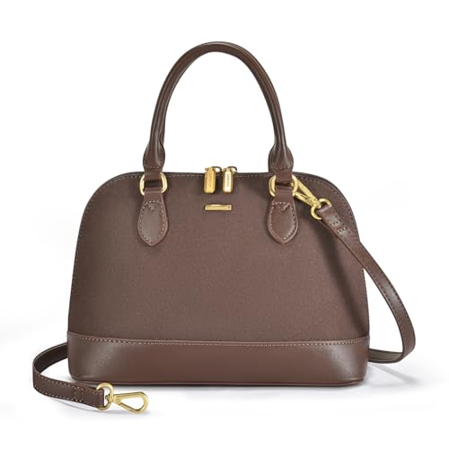 Image of LOVEVOOK Purse for Women Crossbody Bags Classic Double Zip Top Handle Dome Satchel Bag