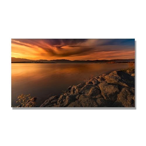 Toile murale de plage pour habiller un grand mur vide sans charger votre deco