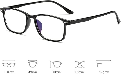 Miniatura 4 de 2PRS TR90 - Lentes de miopía con bloqueo UV y bloqueo UV de 1.00 a -4.00 de fuerza para hombres y mujeres