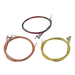 WGOEODI Cordes de Guitare Acoustique, avec 18 médiators de Guitare 6 Jeux de 6 Cordes de Guitare Corde en Acier, Rouge - Les Beatles, Paul McCartney, John Lennon, RIngo Starr, George Harrison