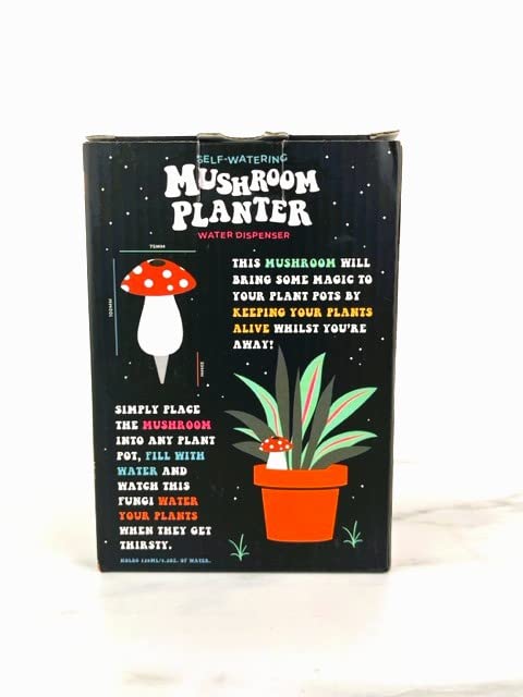 Gift Republic GR452187 - Self Watering Mushroom - Cute Design - Water dispenser for Indoor Plants - Home Accessories, red and white - Image 3